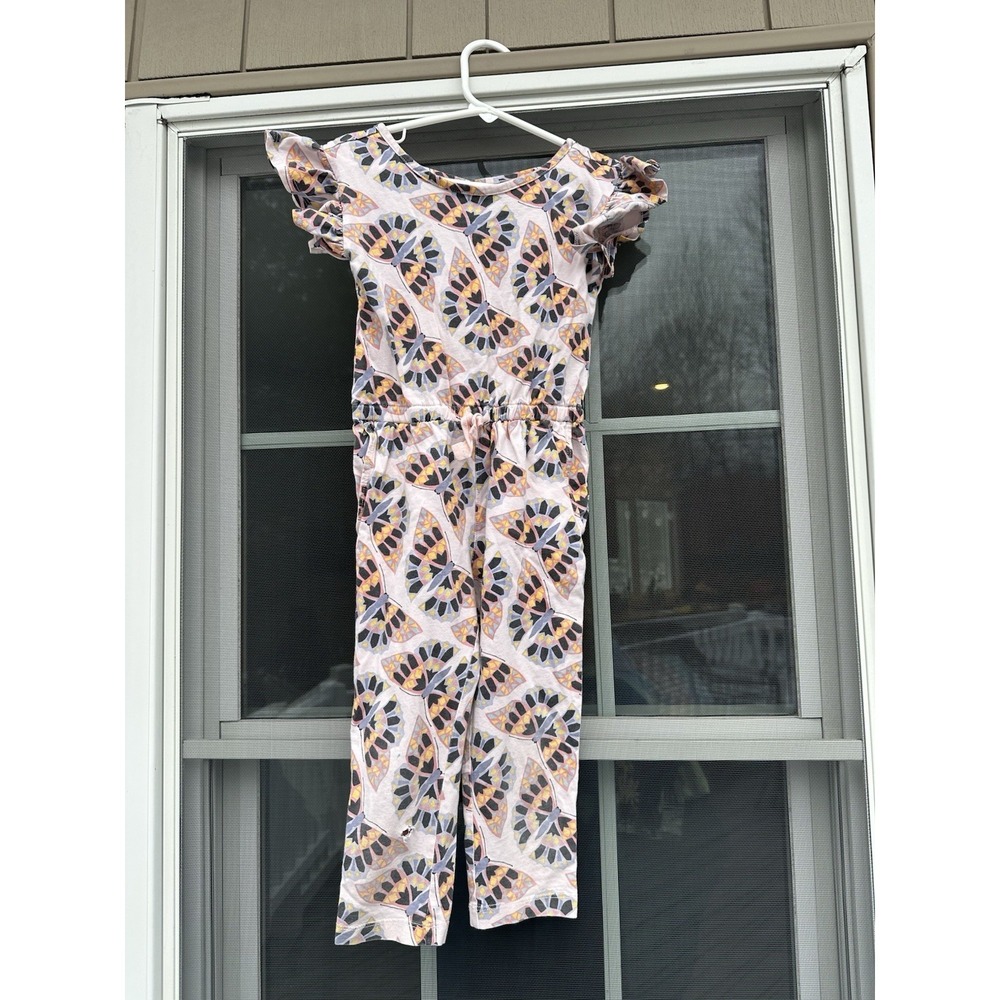 Tea Collection Size 4 Colorful Print Jumpsuit Romper